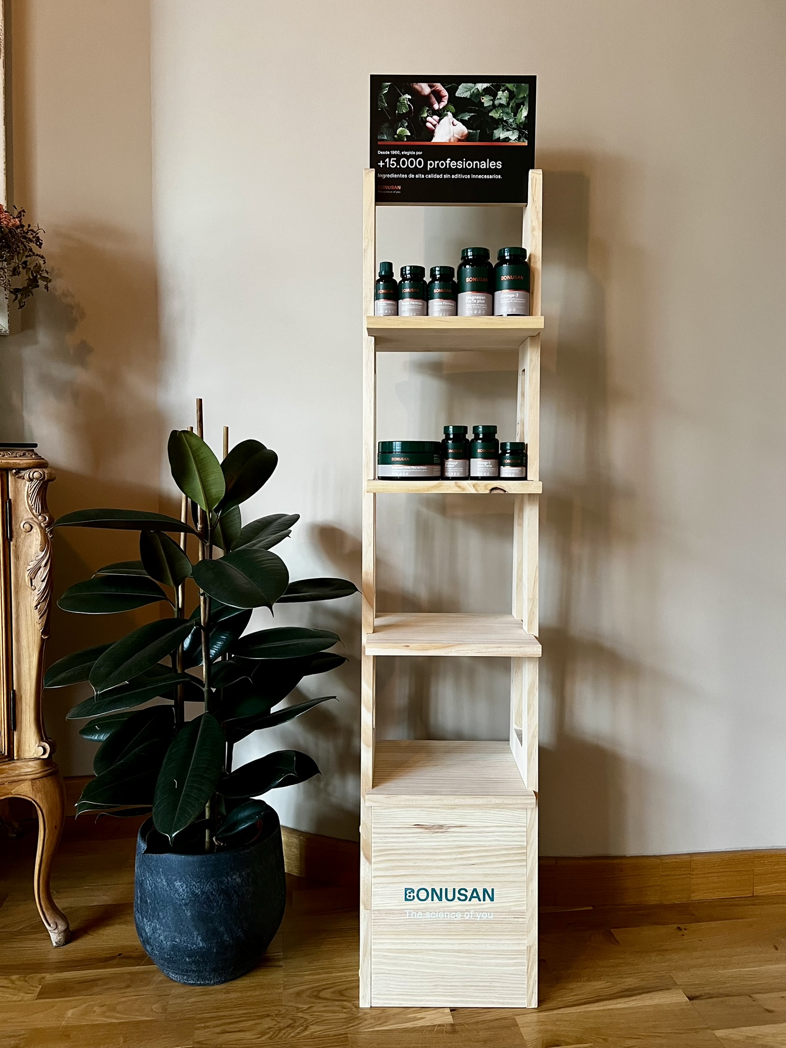 Expositor de pie · Bonusan