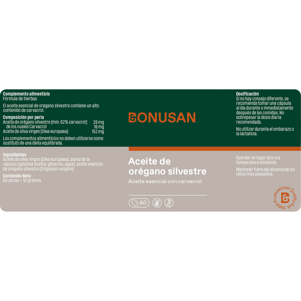 Aceite de orégano silvestre