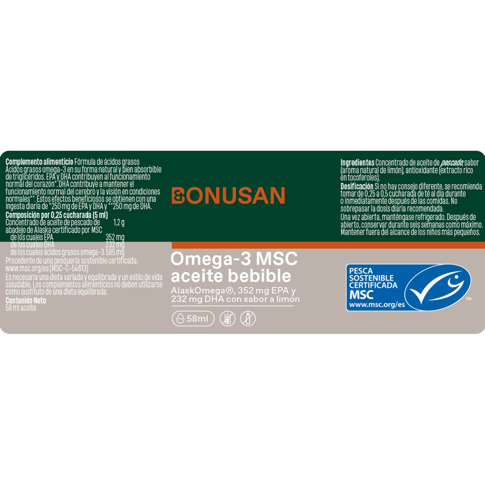 Omega-3 MSC aceite bebible