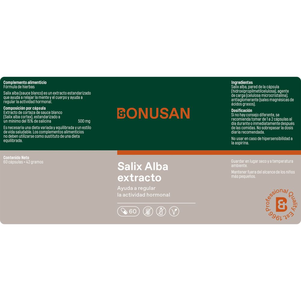 Salix Alba extracto