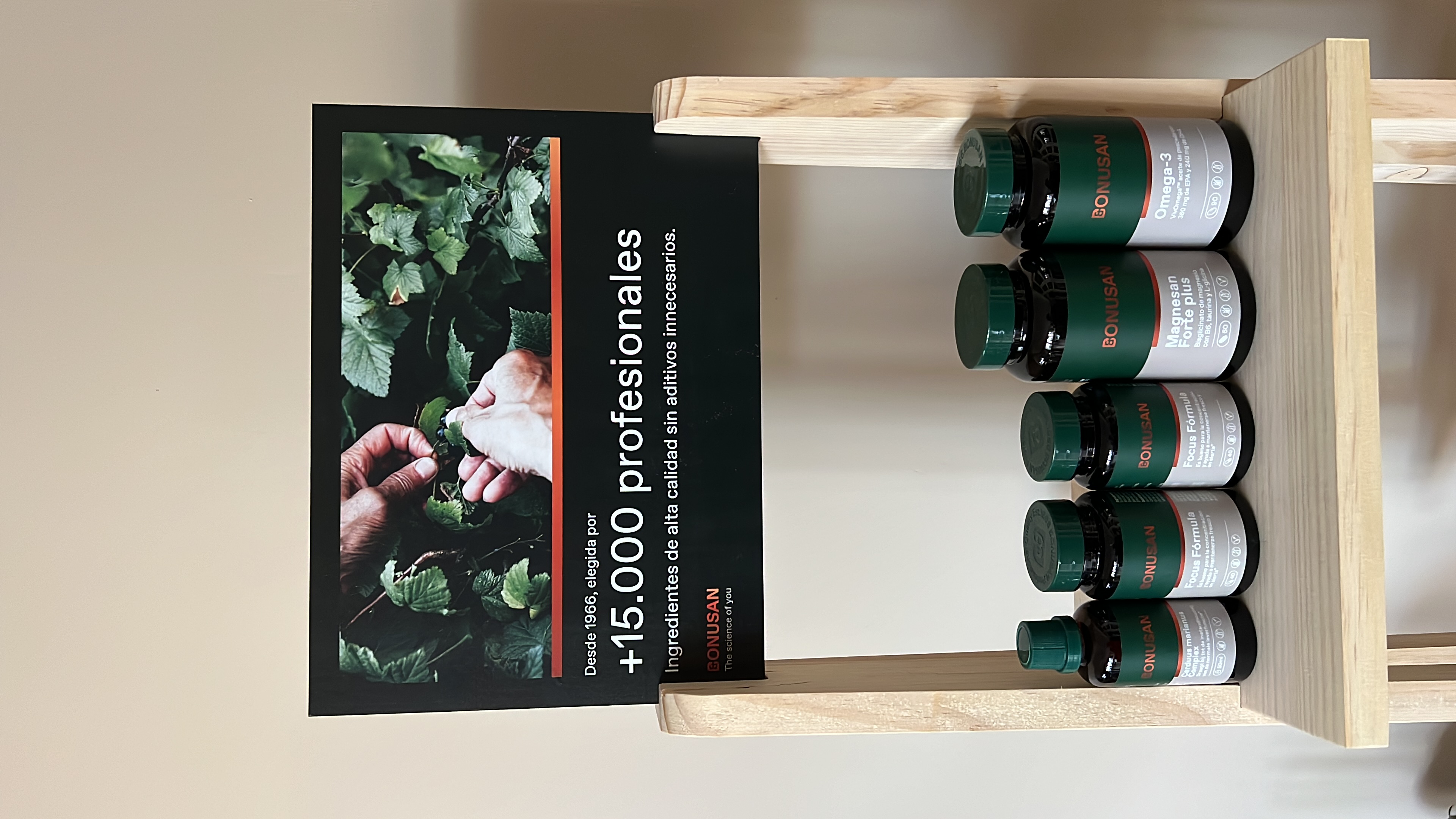 Expositor de pie · Bonusan