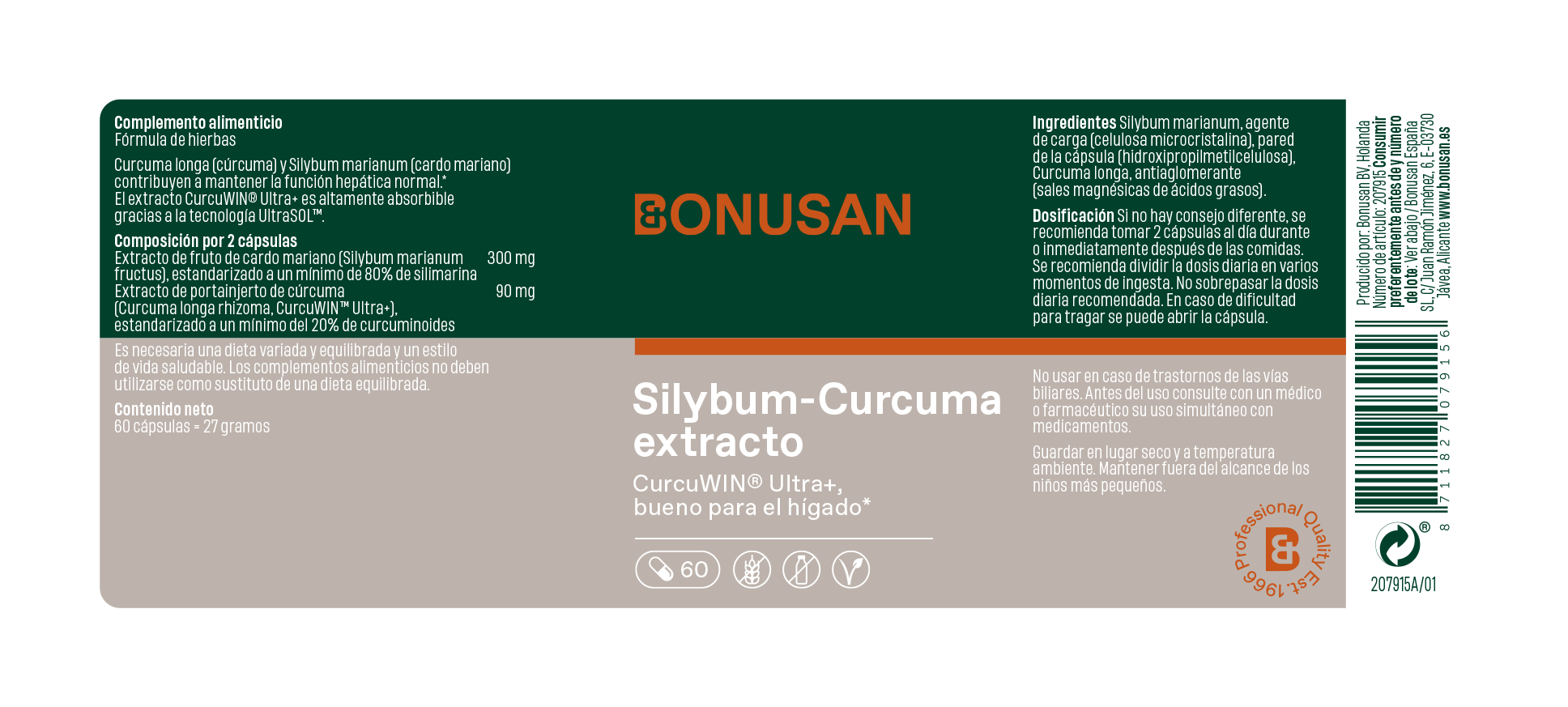 Silybum-Curcuma extracto