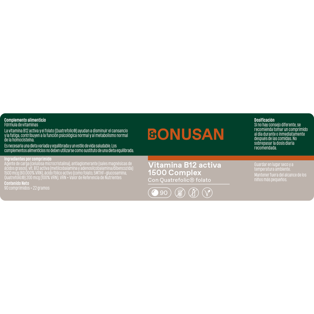 Vitamina B12 activa 1500 Complex