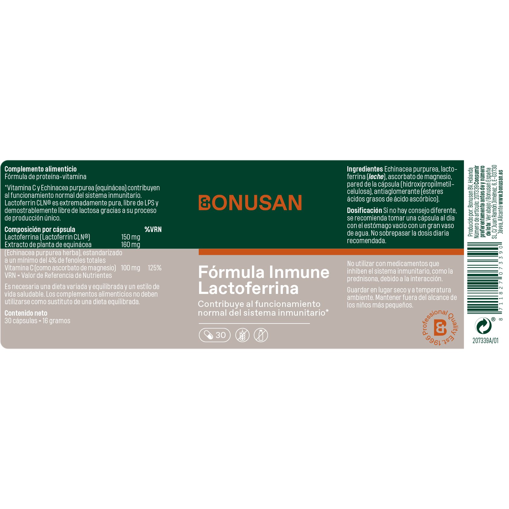 Fórmula Inmune Lactoferrina