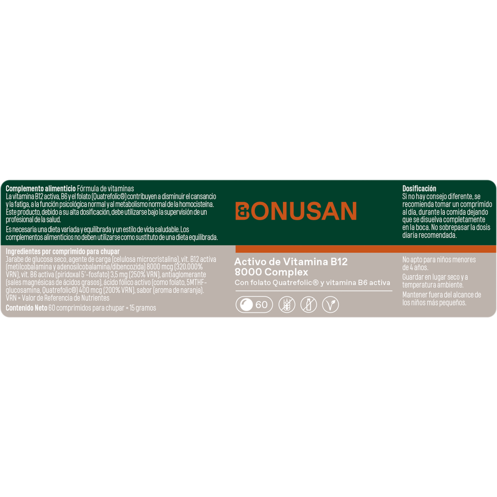 Vitamina B12 activa 8000 Complex