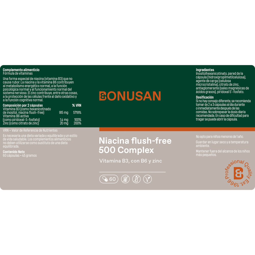  Niacina flush-free 500 Complex