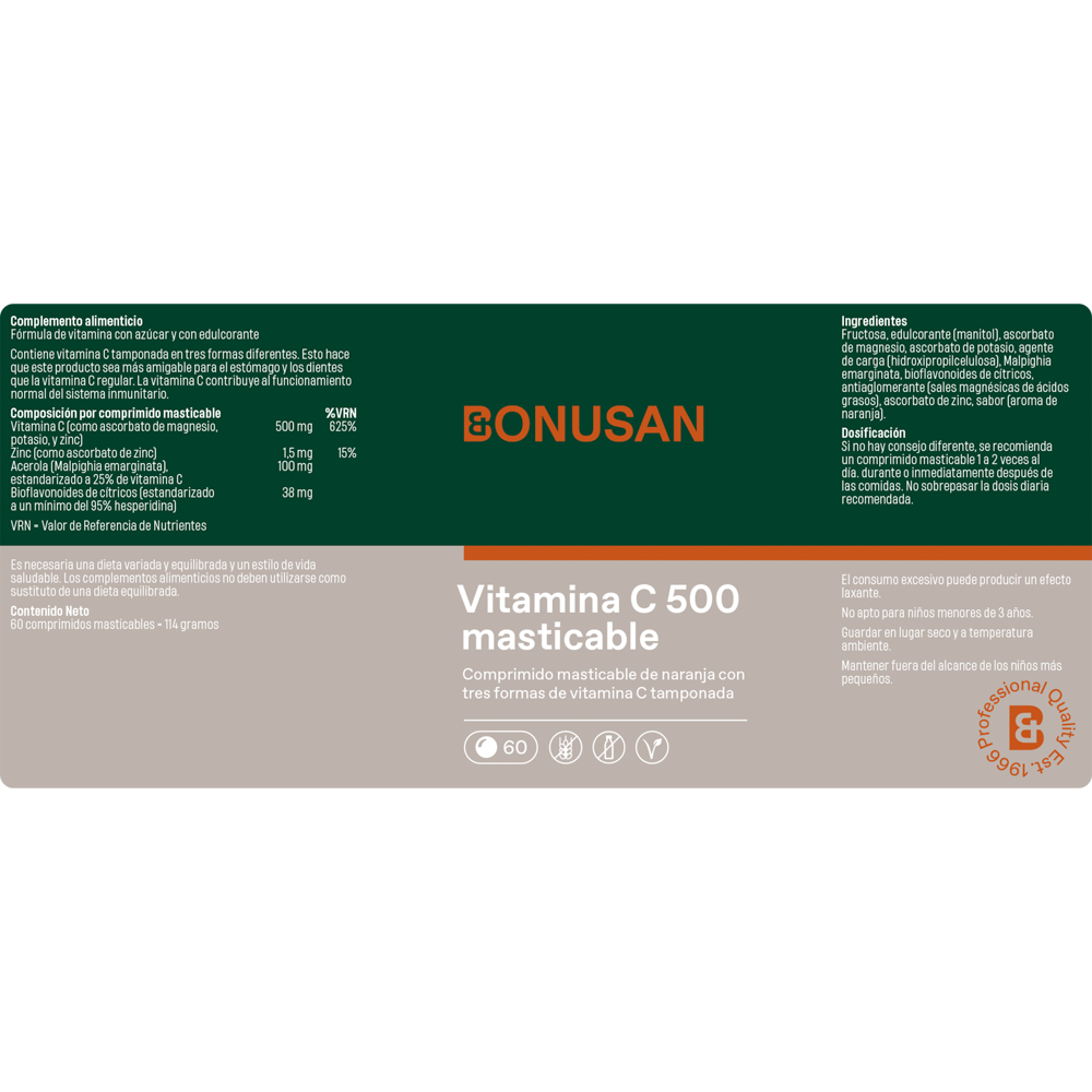 Vitamina C 500 masticable