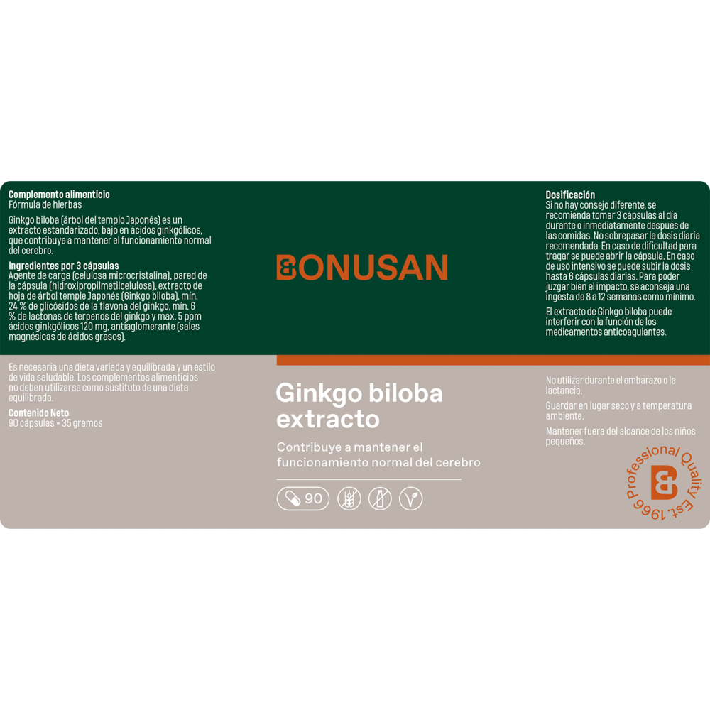 Ginkgo biloba extracto