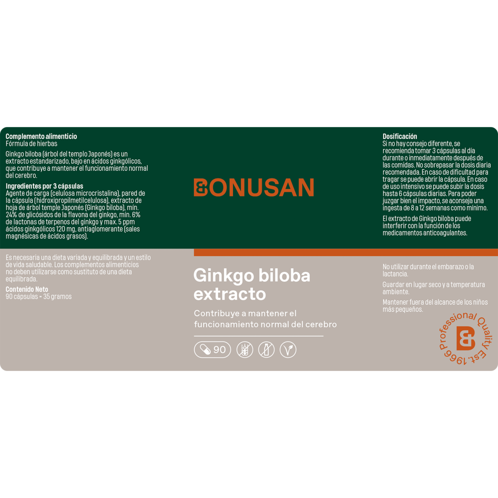 Ginkgo biloba extracto